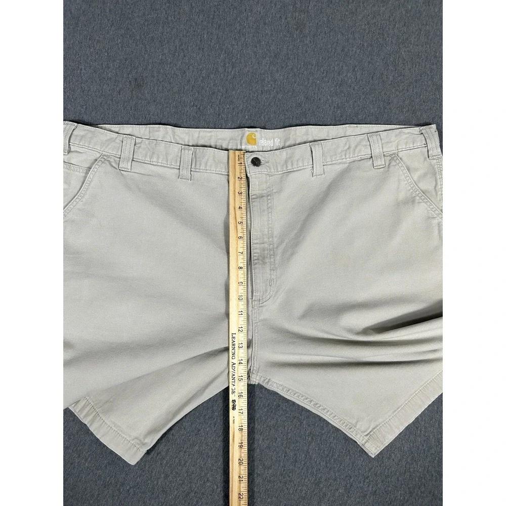 Carhartt Men's Relaxed Fit Utility Canvas Shorts Khaki Size 52